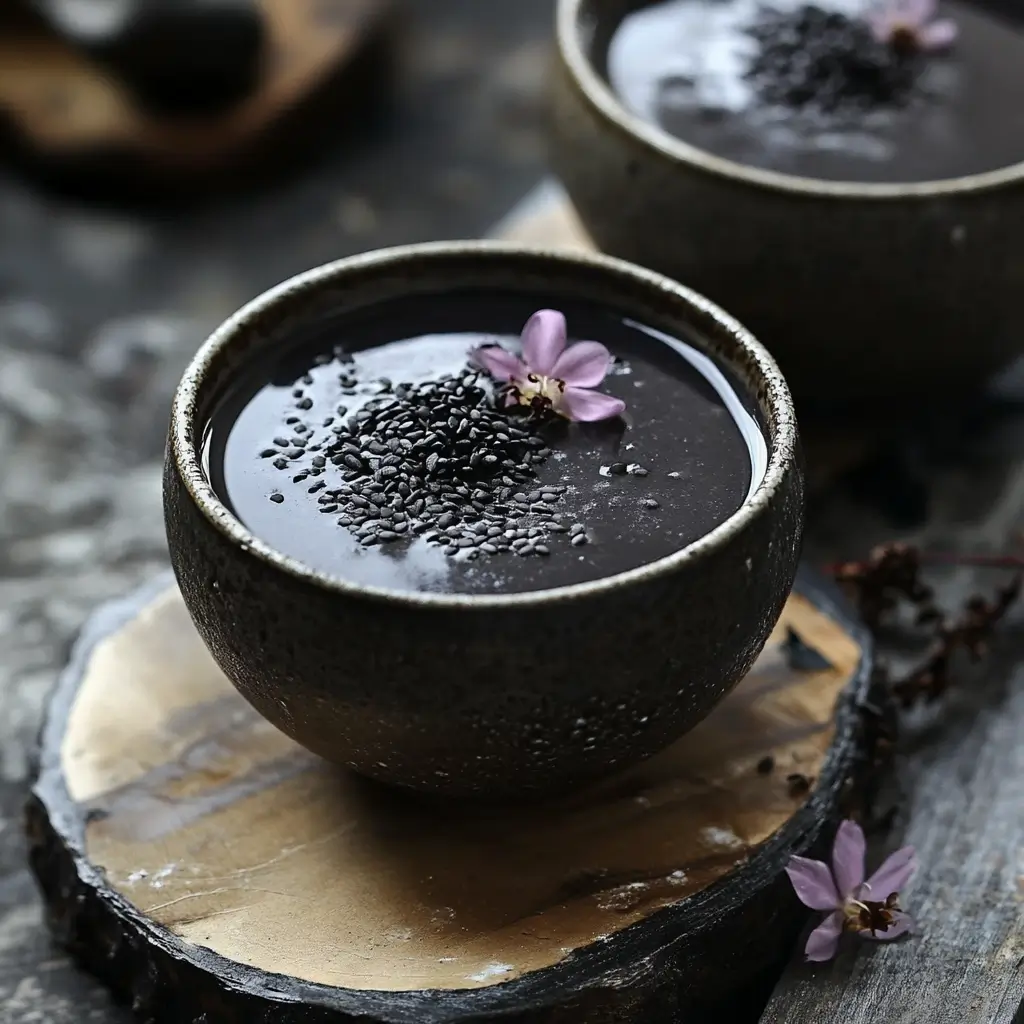 Black Sesame Soup asian desserts