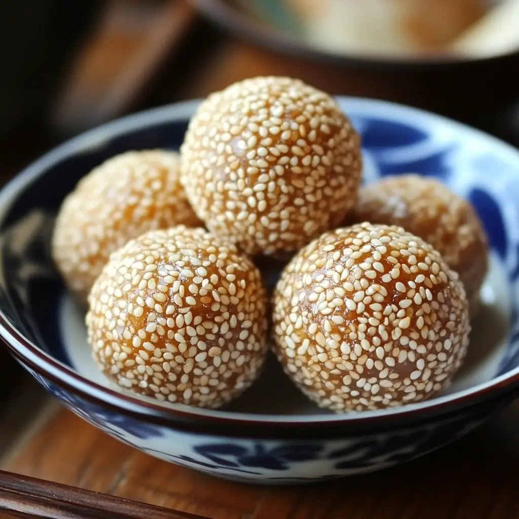 Sesame Balls (Jian Dui) asian desserts